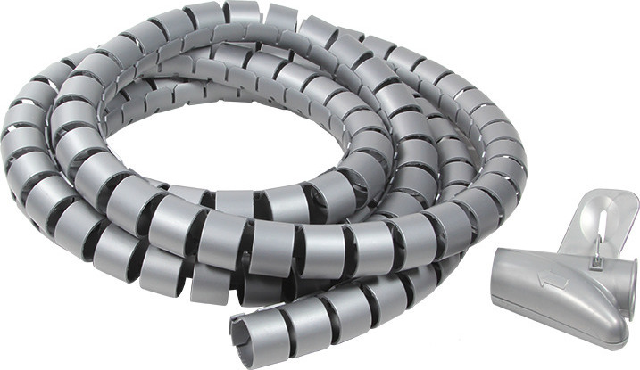 LogiLink Σπιράλ Καλωδίων Spiral Wrapping 25mm 2.5m Γκρι 1τμχ