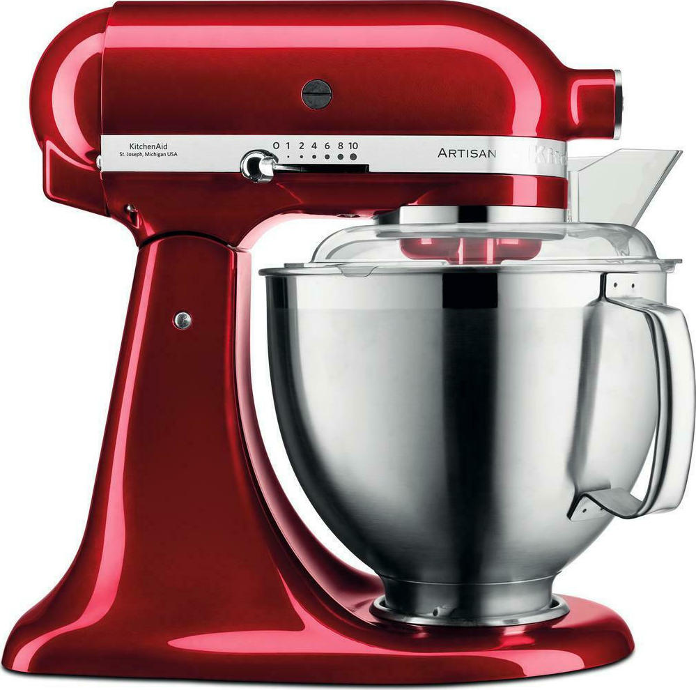 Kitchenaid 5KSM185PSECA Κουζινομηχανή 300W με Ανοξείδωτο Κάδο 4.8lt