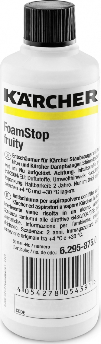 Karcher Foamstop Fruity Καθαριστικό Πλυστικού 6.295-875.0 Foamstop Fruity 125ml