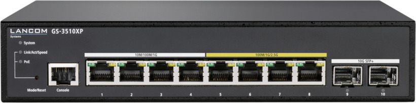 Lancom GS-3510XP Managed L3 PoE+ Switch με 8 Θύρες Gigabit (1Gbps) Ethernet και 2 SFP Θύρες