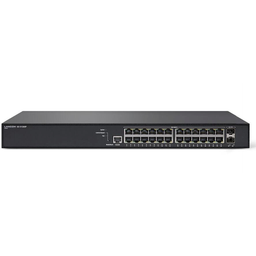 Lancom GS-3126XP Managed L3 PoE+ Switch με 24 Θύρες Gigabit (1Gbps) Ethernet και 2 SFP Θύρες