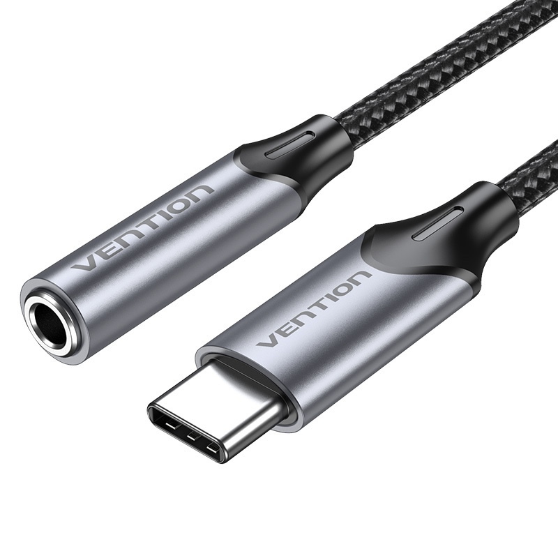 Vention Μετατροπέας USB-C male σε 3.5mm male Γκρι 1τμχ BGMHA