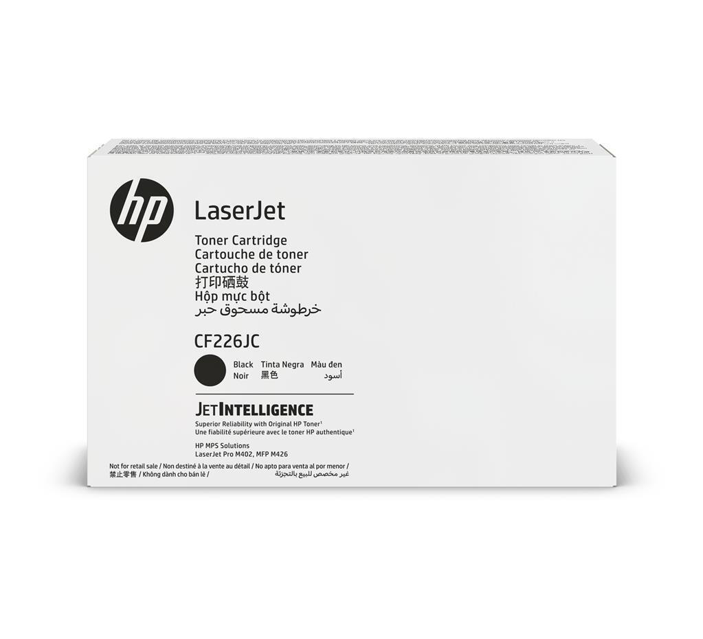 HP CF226JC Γνήσιο Toner Laser Εκτυπωτή Μαύρο 10200 Σελίδων