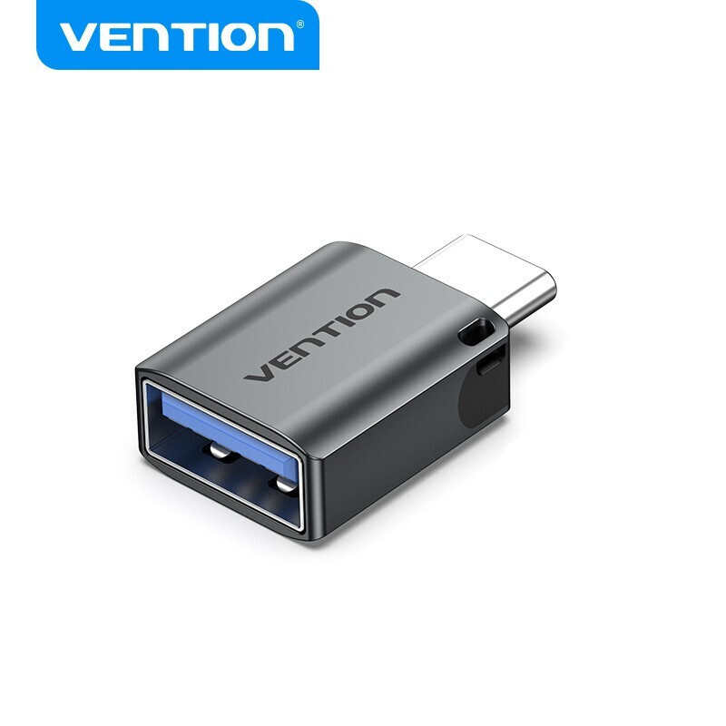 Vention Μετατροπέας USB-C male σε USB-A female Γκρι 1τμχ CDQH0