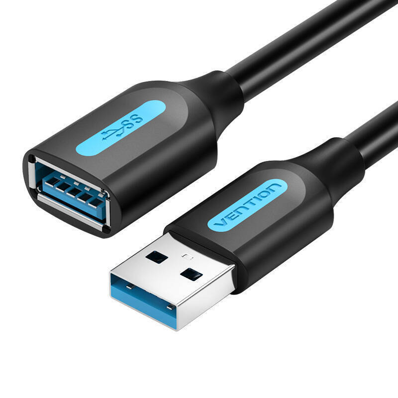 Vention USB 3.0 Cable USB-A male - USB-A female Μαύρο 2m 056479