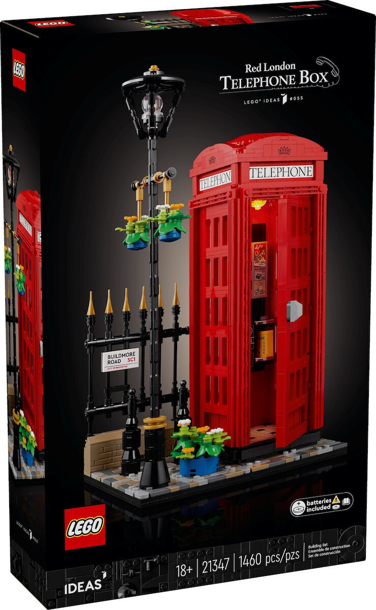 LEGO Ideas Red London Telephone Box για 18+ Ετών 1460τμχ 21347