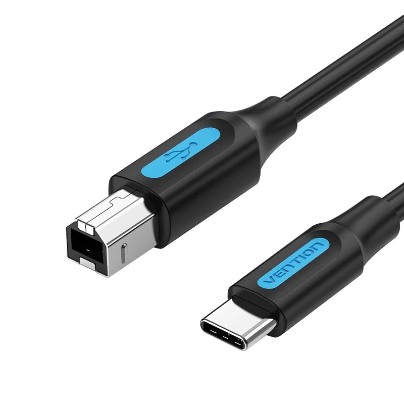 Vention Male USB 2.0 Cable USB-C male - USB-B Μαύρο 2m