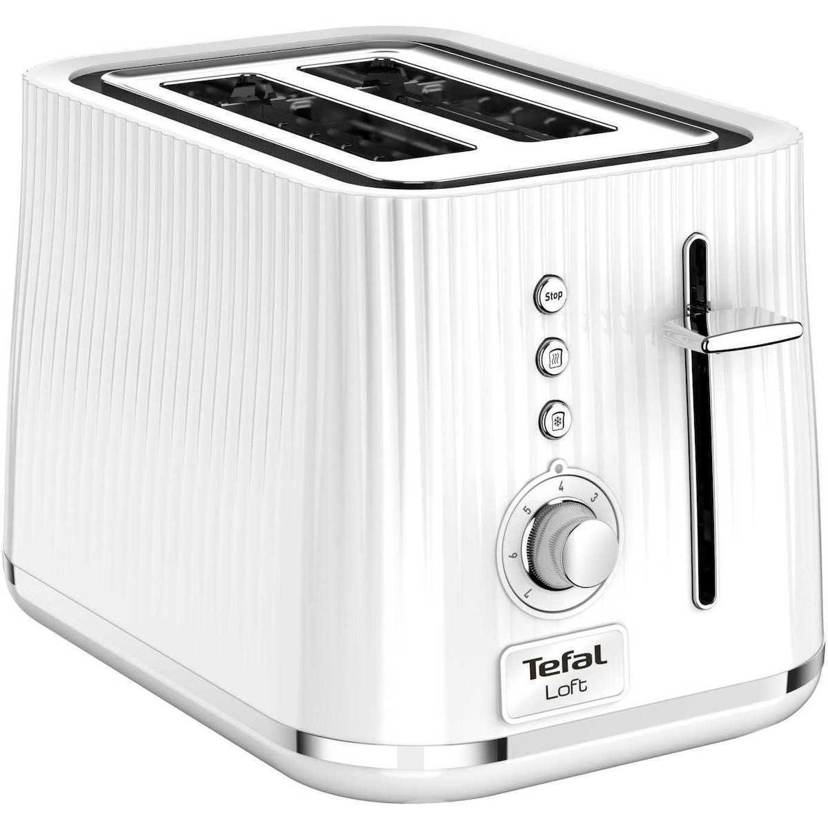Tefal Loft TT761138 Φρυγανιέρα 2 Θέσεων 850W Λευκή