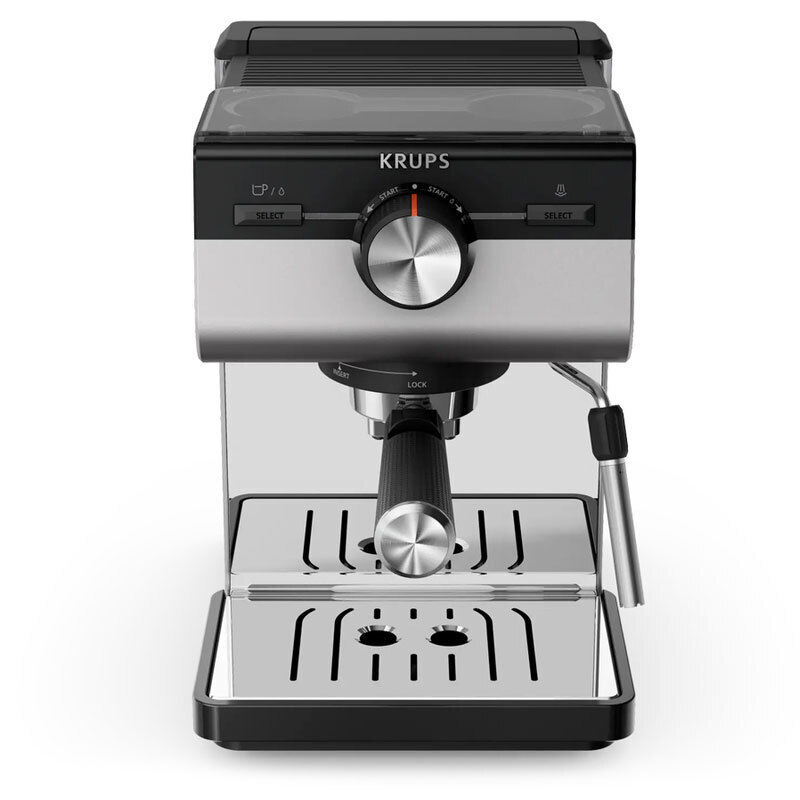 Krups Μηχανή Espresso 1140W Πίεσης 15bar Ασημί XP384E10
