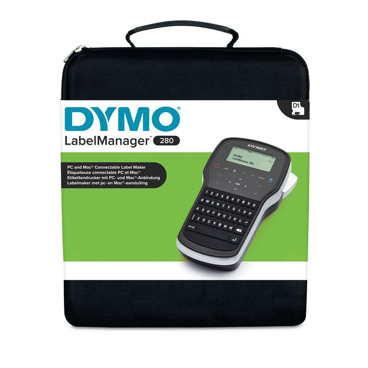Dymo Labelmanager T 280 Qwerty Kitcase Ηλεκτρονικός Ετικετογράφος Χειρός σε Μαύρο Χρώμα 2091152