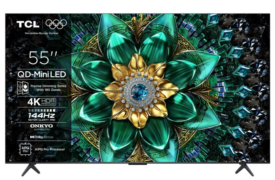 TCL Smart Τηλεόραση 55" 4K UHD Mini LED Q6C HDR (2025) 55Q6C