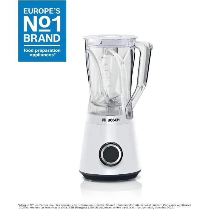 Bosch Μπλέντερ για Smoothies 1.5lt 1200W Λευκό MMB6141W