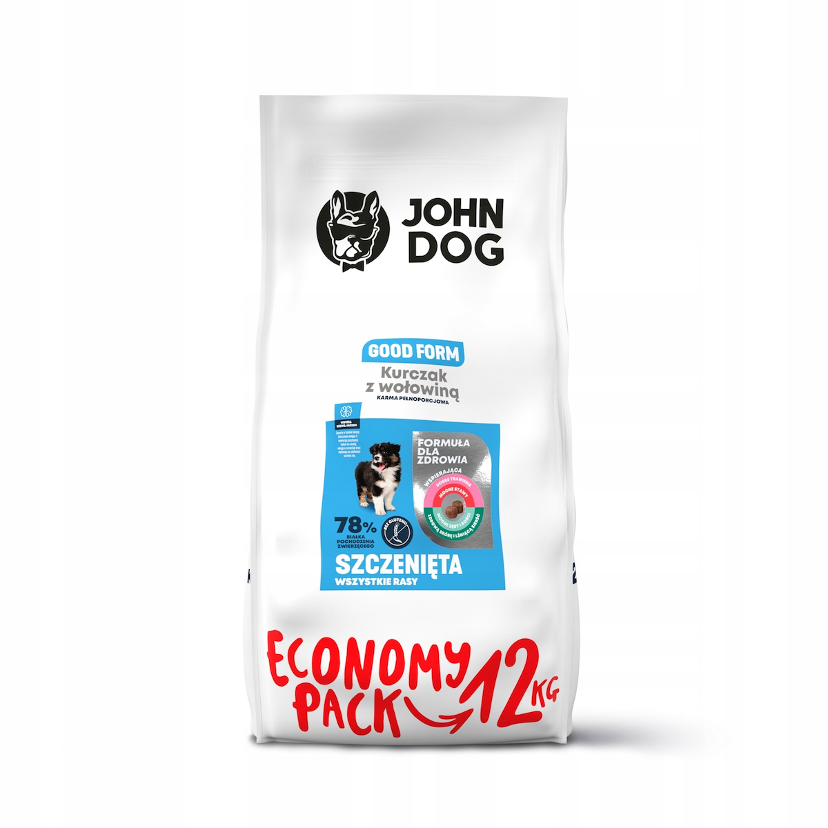 John Dog Good Form 12kg Ξηρά Τροφή χωρίς Γλουτένη για Κουτάβια με Κοτόπουλο