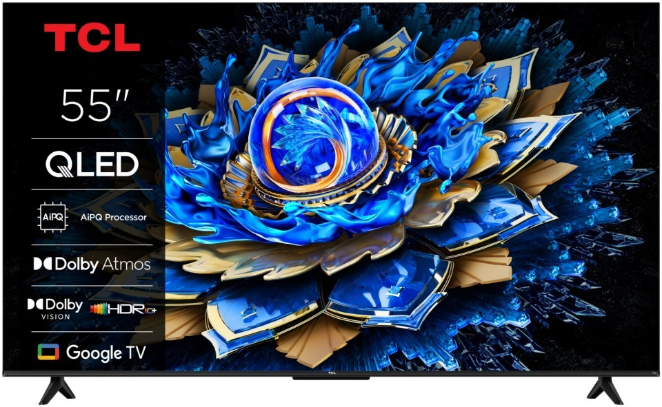 TCL Smart Τηλεόραση 55" 4K UHD QLED 55T69C (2025)