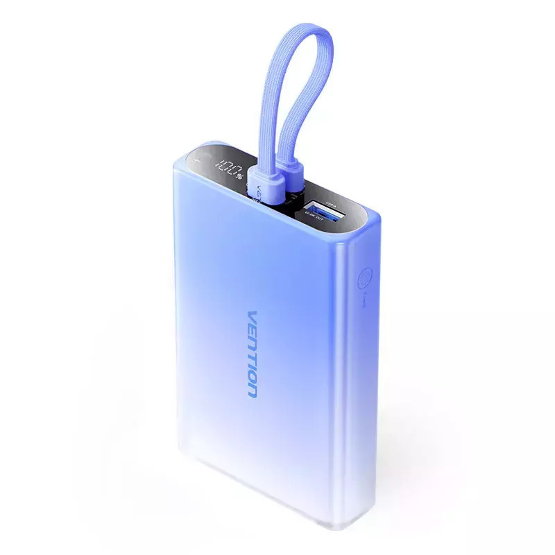 Vention Power Bank 10000mAh 22.5W με Θύρα USB-A και Θύρα USB-C Μπλε