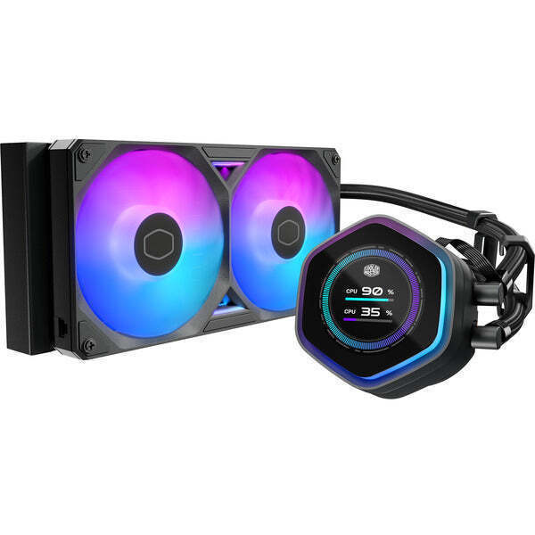 CoolerMaster MasterLiquid 240 Atmos II Υδρόψυξη Επεξεργαστή 120mm για Socket AM4/AM5/1700/1200/115x με ARGB Φωτισμό