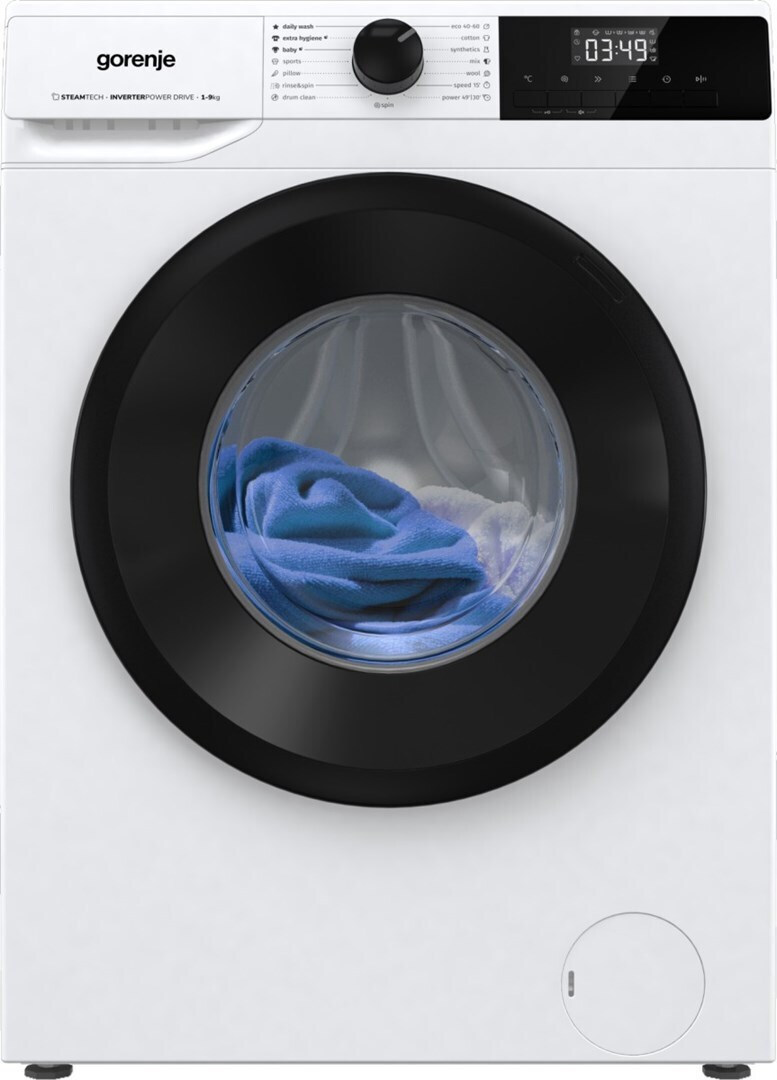 Gorenje Πλυντήριο Ρούχων 9kg 1400 Στροφών WNHPI94A1PS/PL
