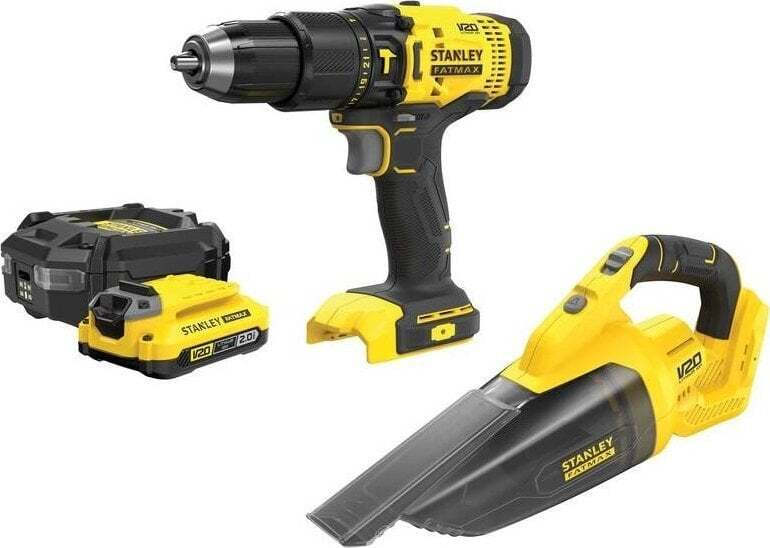Stanley SFMCK219D1 Σετ Δραπανοκατσάβιδο & Σκουπάκι 18V με 1 Μπαταρία 2Ah