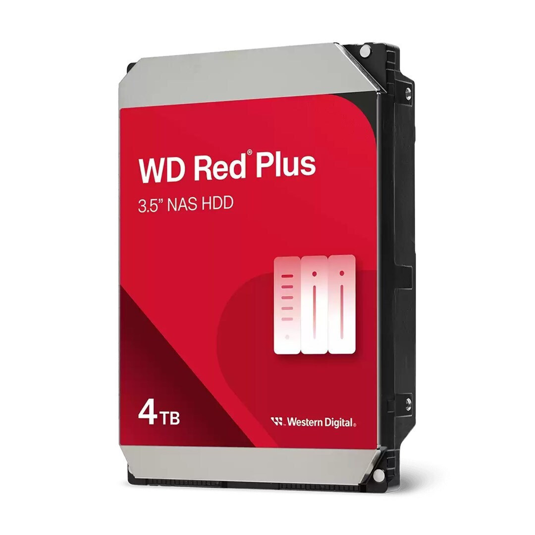 Western Digital Red Plus 4TB HDD Σκληρός Δίσκος 3.5" SATA III 5400rpm με 256MB Cache για NAS / Server WD40EFZZ