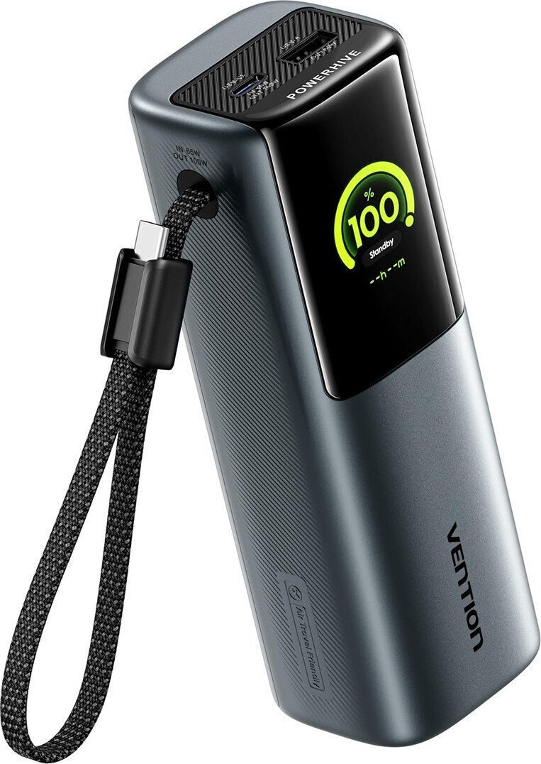 Vention Powerhive 20000mAh 165W με Θύρα USB-A και Θύρα USB-C Μαύρο