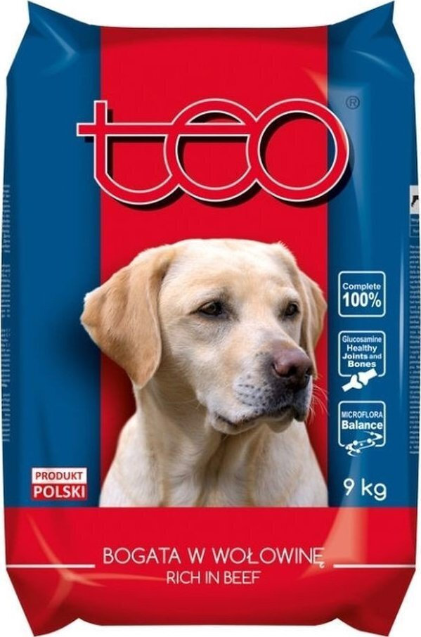 Teo 9kg Ξηρά Τροφή για Ενήλικους Σκύλους με Βοδινό