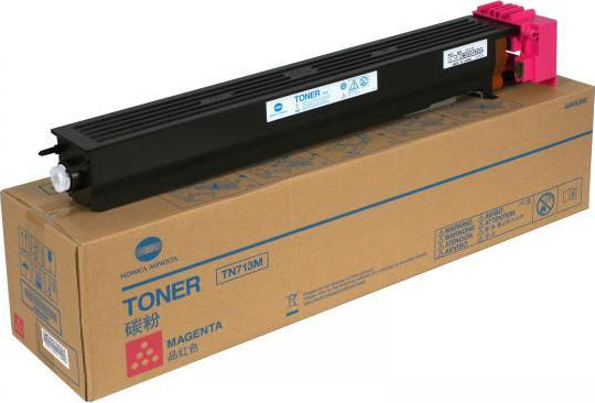 Konica Minolta TN-713M Γνήσιο Toner Laser Εκτυπωτή Ματζέντα 33200 Σελίδων (A9K8350)