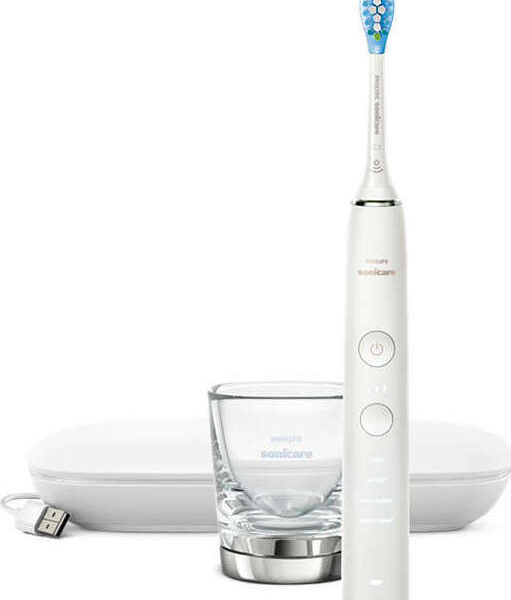 Philips Sonicare DiamondClean 9000 Ηλεκτρική Οδοντόβουρτσα με Χρονομετρητή, Αισθητήρα Πίεσης και Θήκη Ταξιδίου Λευκή