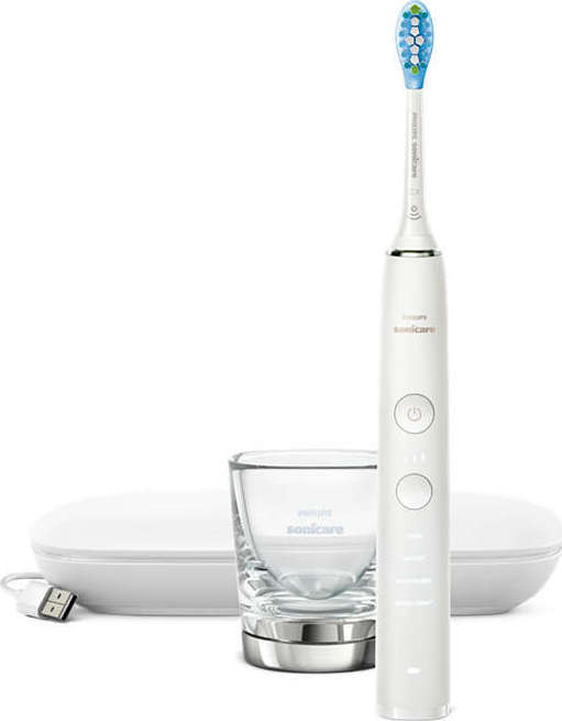 Philips Sonicare DiamondClean 9000 Ηλεκτρική Οδοντόβουρτσα με Χρονομετρητή, Αισθητήρα Πίεσης και Θήκη Ταξιδίου Λευκή
