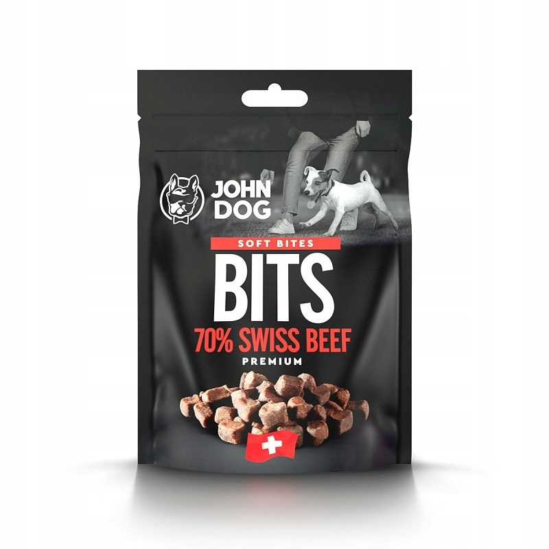 John Dog Soft Bites Bits Λιχουδιές Σκύλου με Βοδινό 100gr
