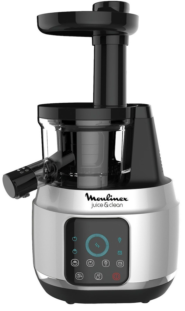 Moulinex Juice'n Clean ZU420E Αποχυμωτής Αργής Σύνθλιψης 150W Inox Ασημί