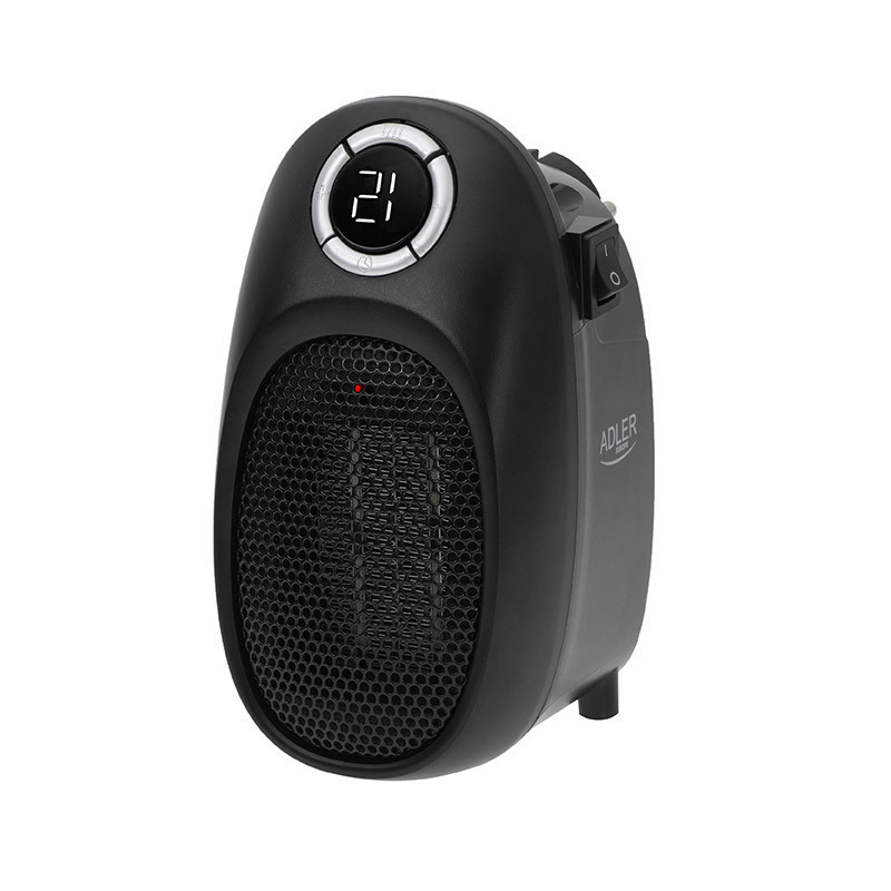 Adler Αερόθερμο Δωματίου Δαπέδου Μαύρο 1500W AD 7726