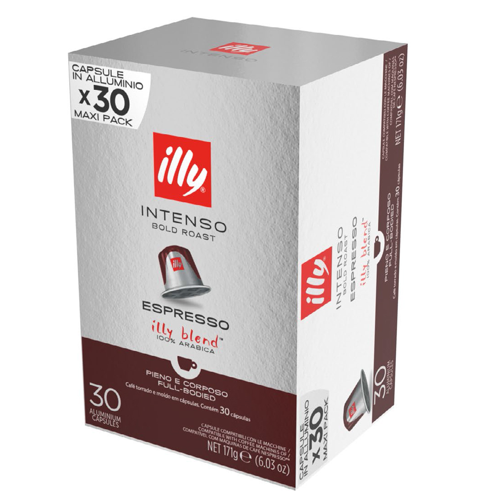 Illy Κάψουλες Espresso Intenso Συμβατές με Μηχανή Nespresso 30caps 8003753216300