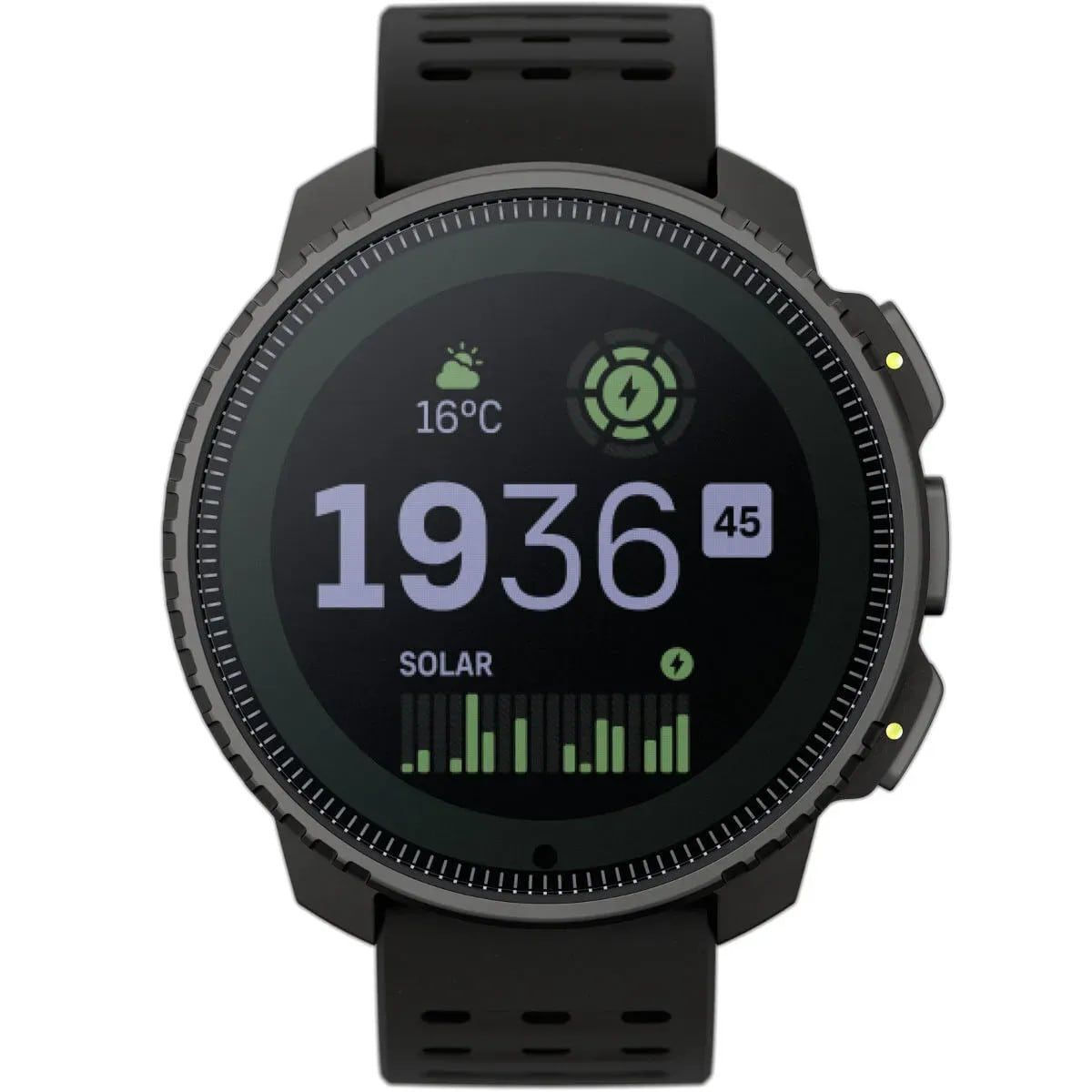 Suunto Vertical Solar Stainless Steel 49mm Αδιάβροχο Smartwatch με Παλμογράφο (Μαύρο)