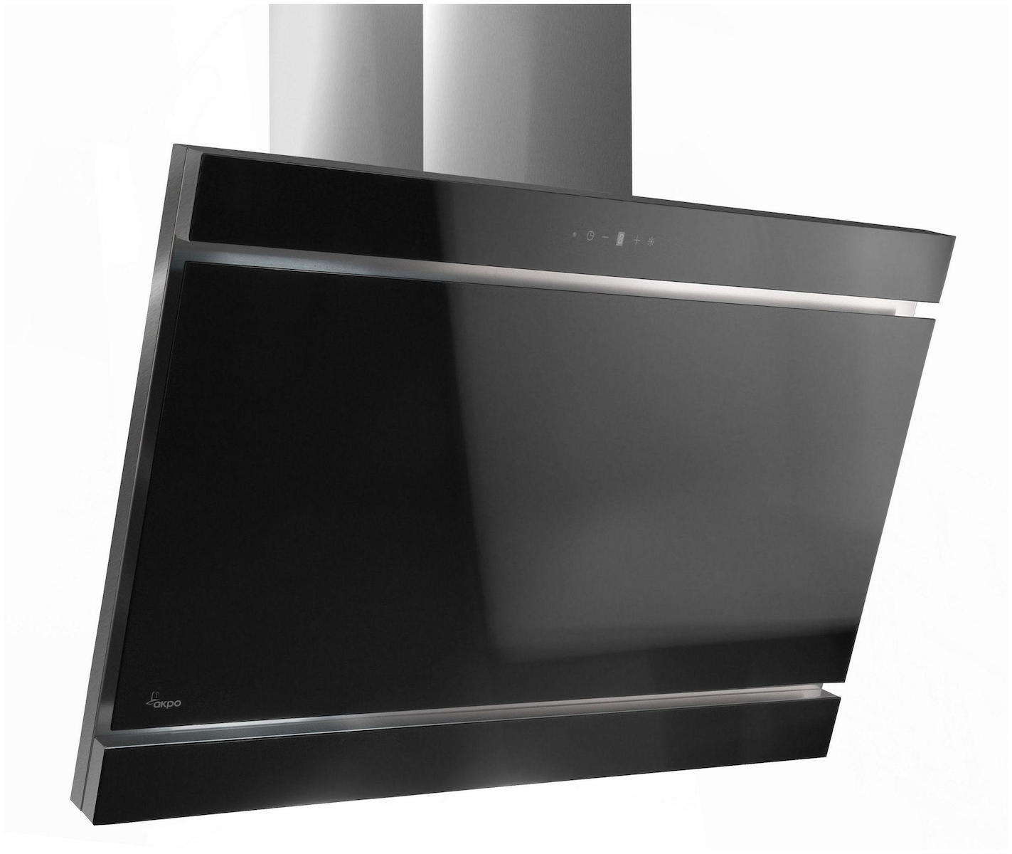 Akpo Απορροφητήρας Καμινάδα 90cm Μαύρος Wk-9 Kastos