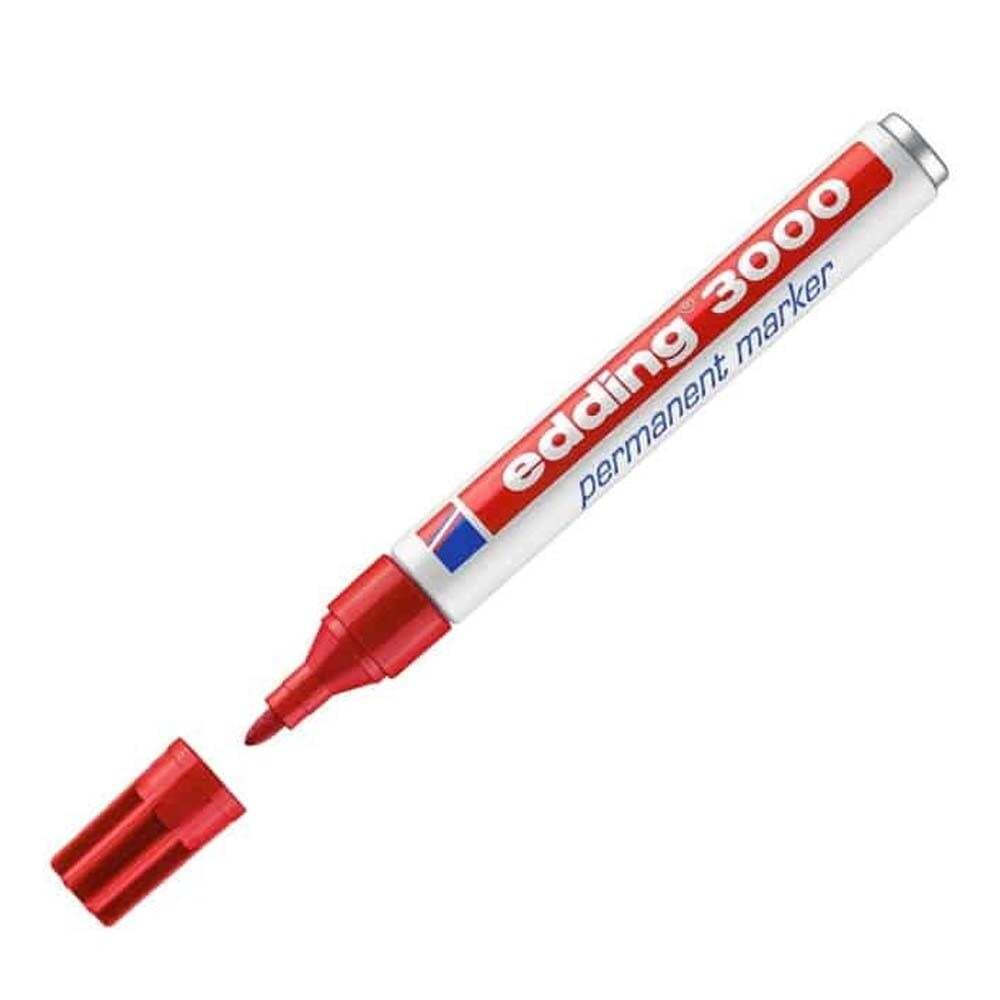 Edding 3000 Ανεξίτηλος Μαρκαδόρος Κόκκινος - #FF0000 4-3000002