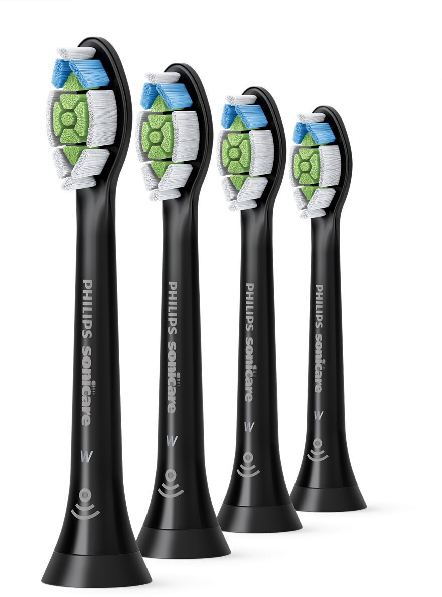 Philips Sonicare W2 Optimal White Ανταλλακτικές Κεφαλές για Ηλεκτρική Οδοντόβουρτσα Black HX6064/88 4τμχ
