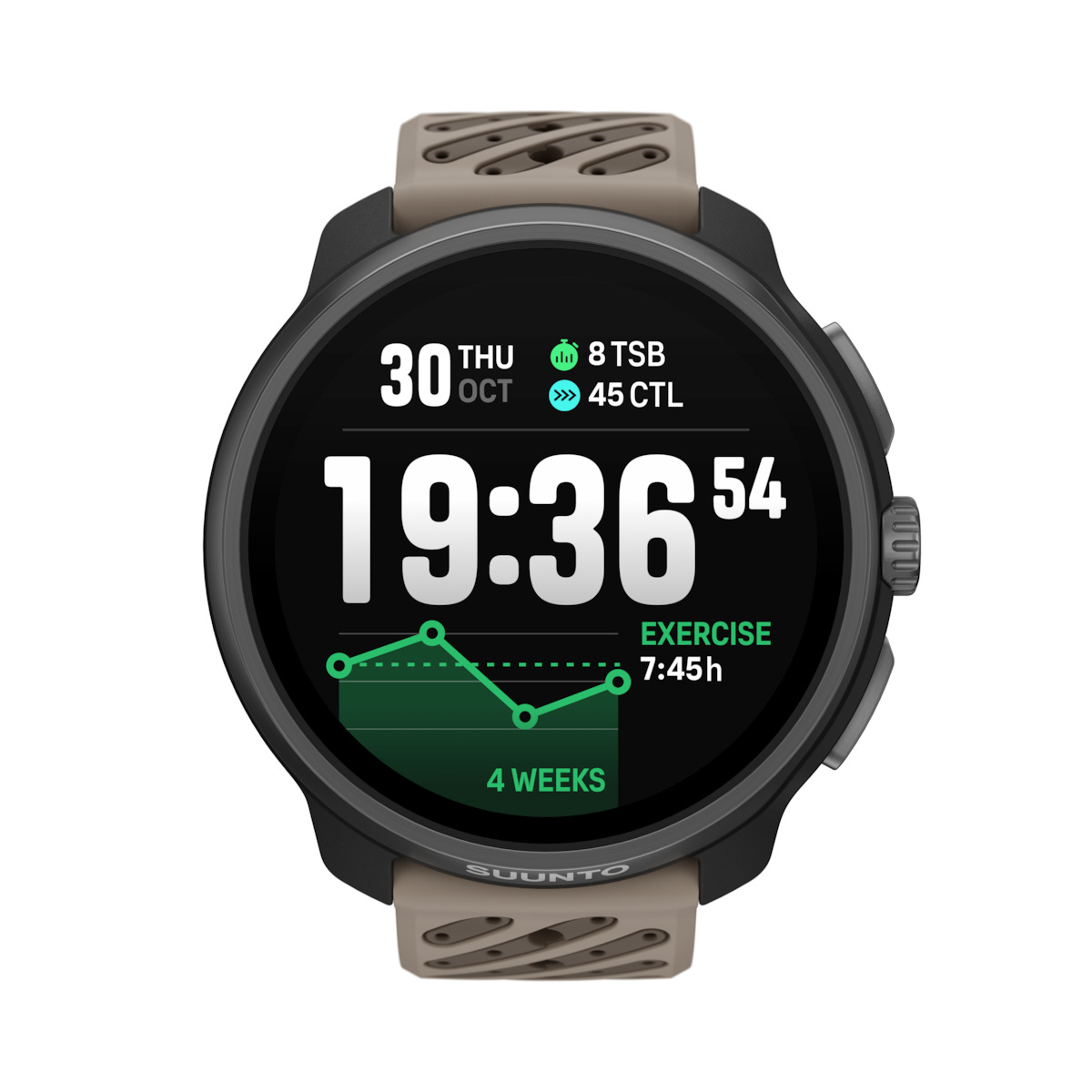 Suunto Race 2 Titanium 49mm Αδιάβροχο Smartwatch με Παλμογράφο (Titanium Trail)