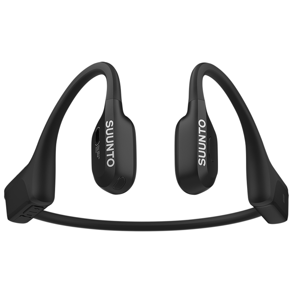 Suunto Wing 2 Bone Conduction Bluetooth Handsfree Ακουστικά με Αντοχή στον Ιδρώτα και Θήκη Φόρτισης Μαύρα
