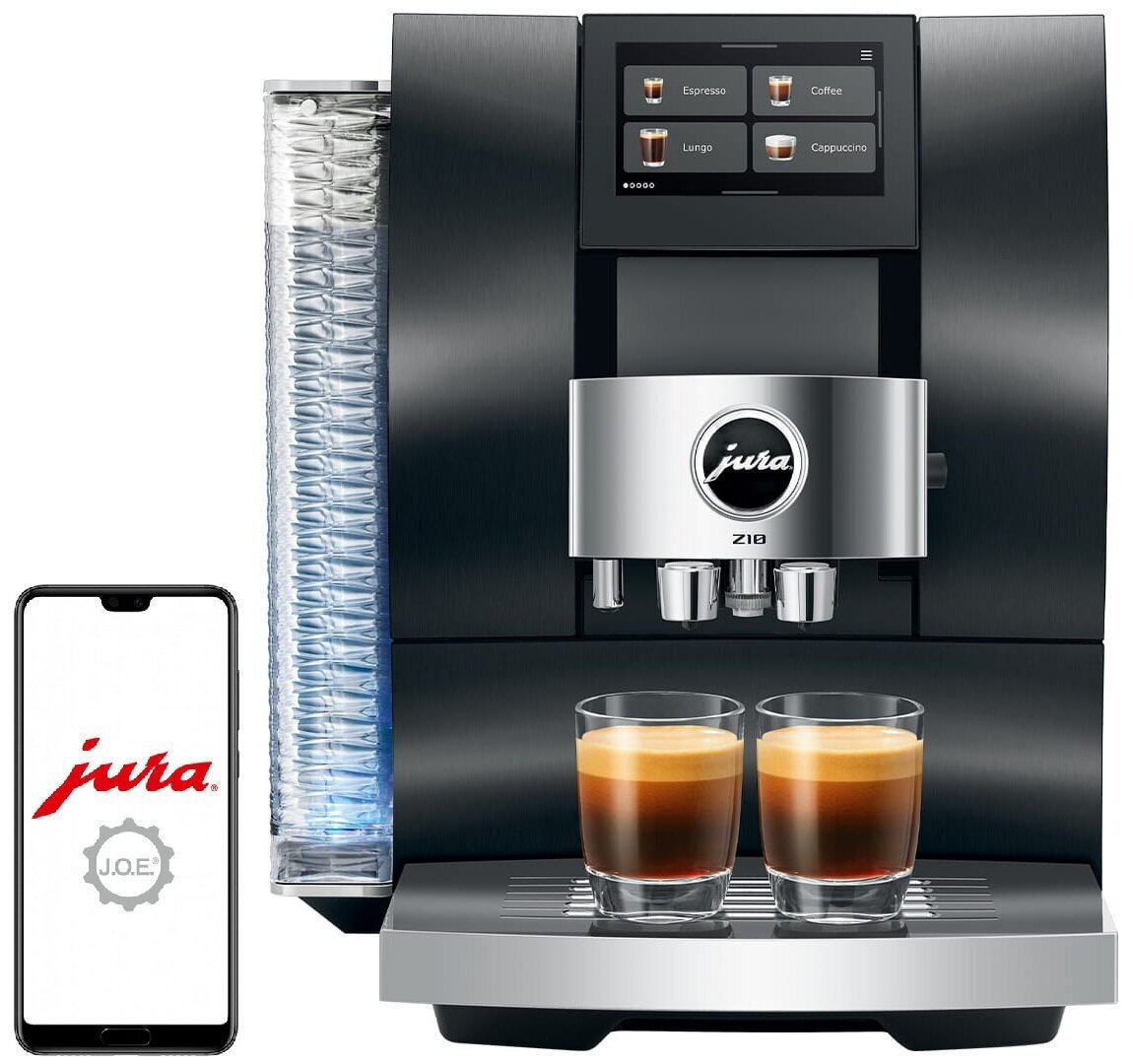 Jura Z10 Αυτόματη Μηχανή Espresso 1450W Πίεσης 15bar για Cappuccino με Μύλο Άλεσης Μαύρη