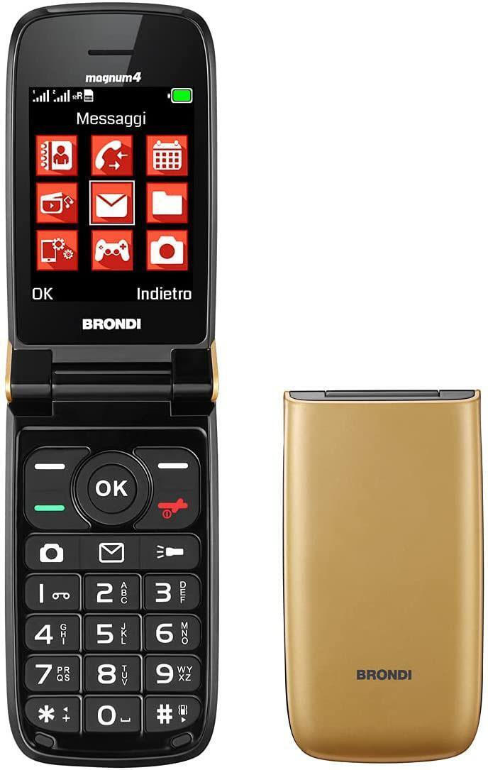Brondi Magnum 4 Dual SIM Κινητό με Κουμπιά Χρυσό
