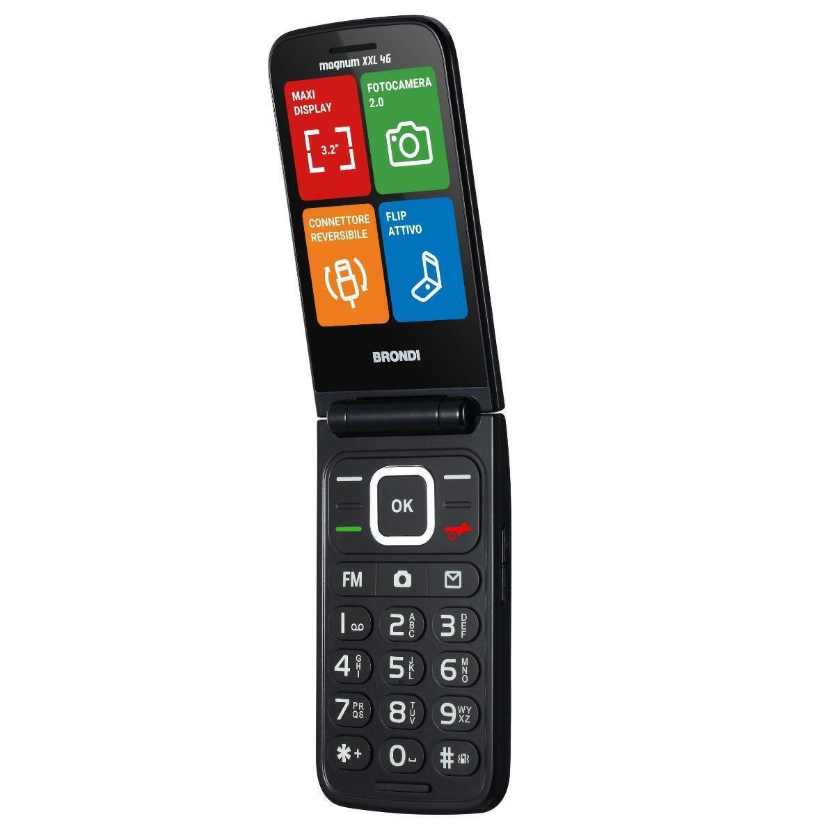 Brondi Magnum XXL 4G Dual SIM Κινητό με Κουμπιά Γκρι