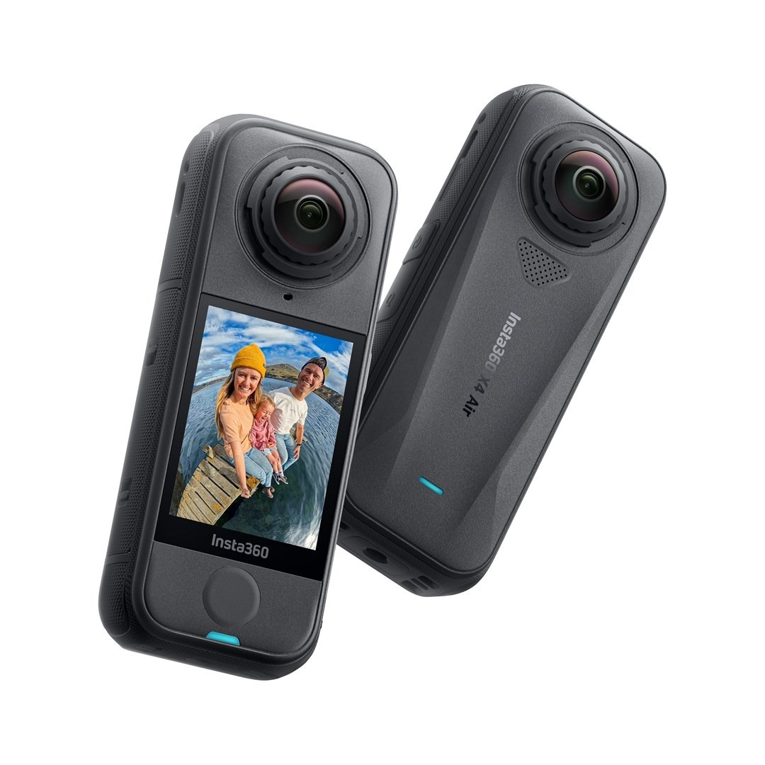 Insta360 X4 Air Action Camera 8K Λήψης 360° Υποβρύχια Standard Bundle με Οθόνη Αφής 2.5" και Wi-Fi Μαύρη