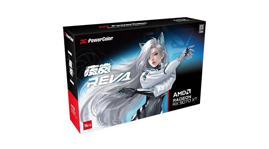 PowerColor Radeon RX 9070 XT 16GB GDDR6 Hellhound Reva Edition Κάρτα Γραφικών 1A1-G00443900G