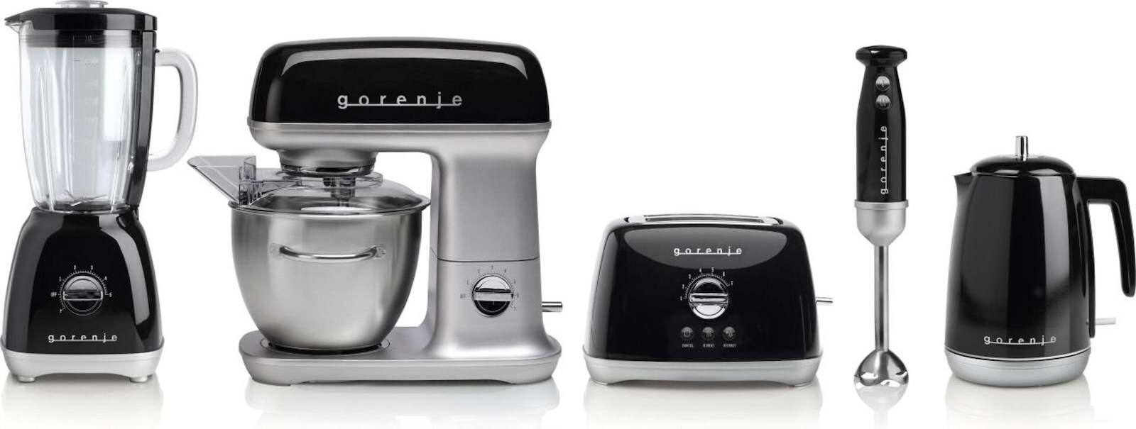 Gorenje MMC1000RLBK Κουζινομηχανή 1000W με Ανοξείδωτο Κάδο 4.5lt