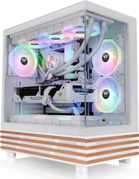 Thermaltake View 270 Plus WS ARGB Gaming Midi Tower Κουτί Υπολογιστή με Πλαϊνό Παράθυρο Snow
