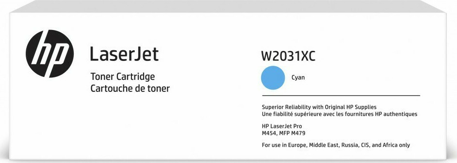 HP 415X Γνήσιο Toner Laser Εκτυπωτή Κυανό High Capacity 6000 Σελίδων (W2031XC)