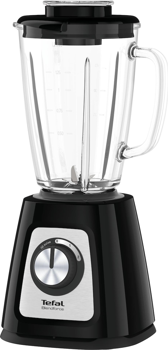 Tefal Blendforce Ii Μπλέντερ για Smoothies με Γυάλινη Κανάτα 1.75lt 800W Μαύρο