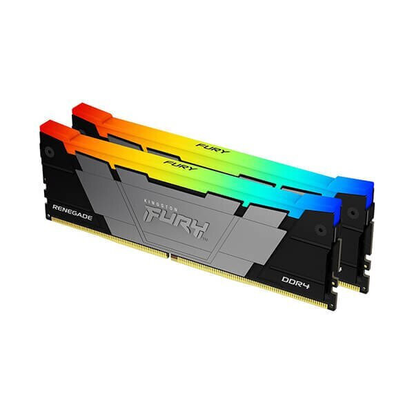 Kingston FURY Renegade RGB DDR4 16GB RAM με 2x8GB Modules και Ταχύτητα 4000 για Desktop KF440C19RB2AK2/16