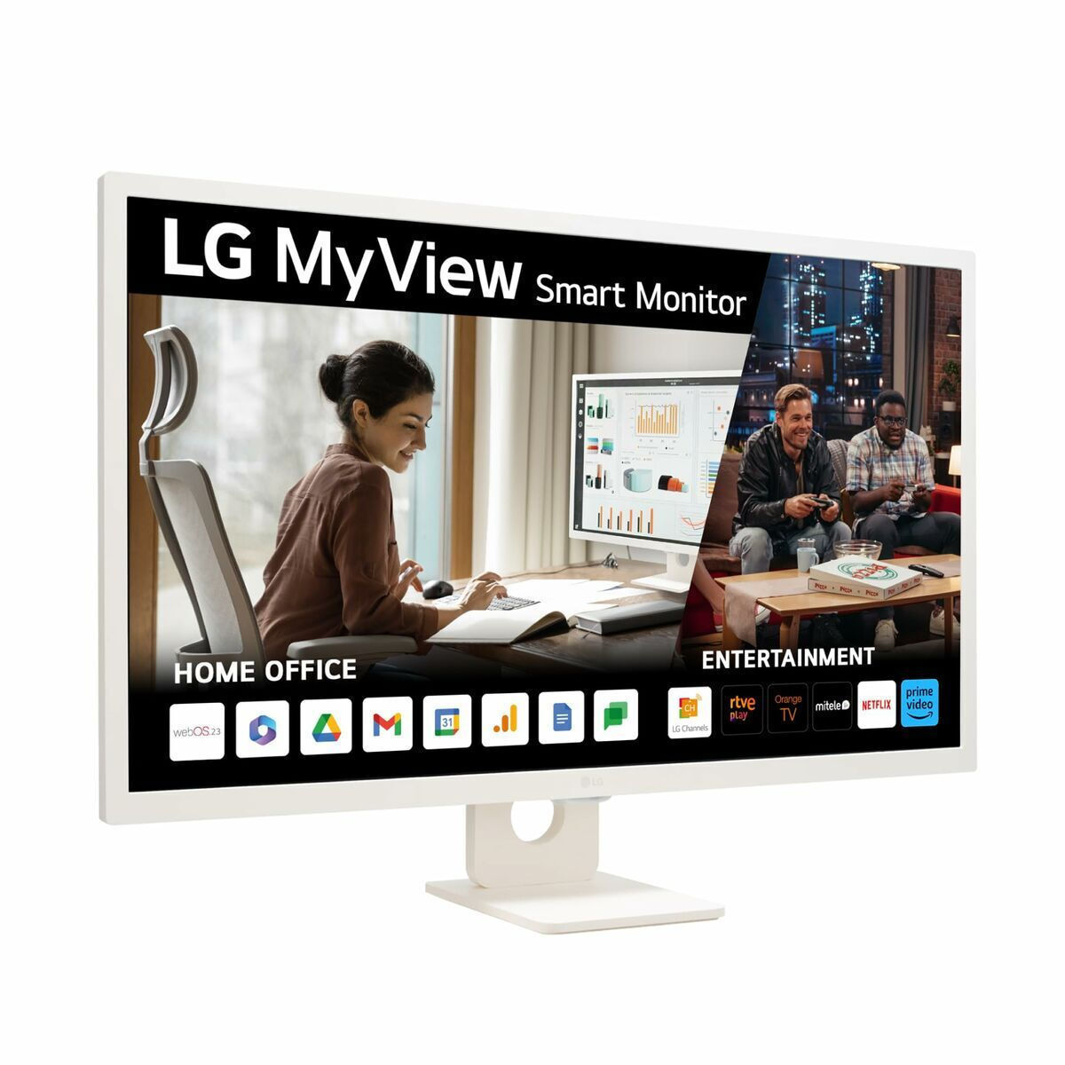 LG 32SR50F-W IPS HDR Monitor 32" FHD 1920x1080 με Χρόνο Απόκρισης 8ms GTG