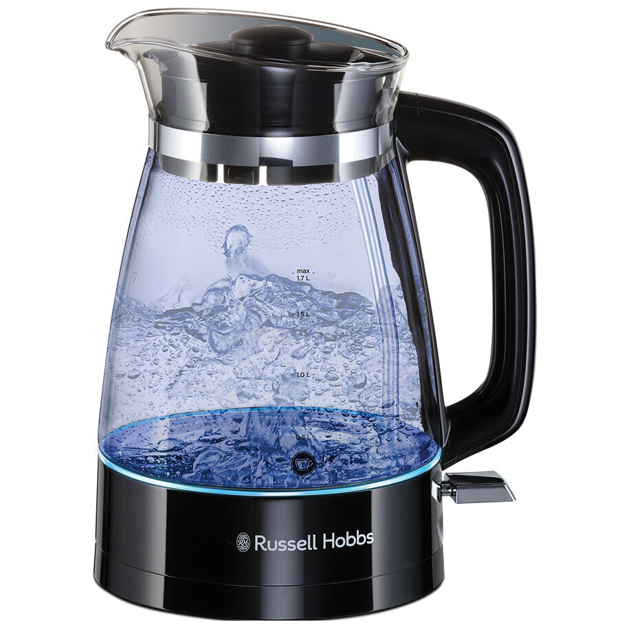 Russell Hobbs Classic Glass Βραστήρας 1.7lt 2400W Μαύρος
